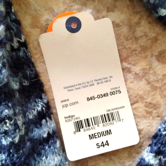 St. John's Bay Long Sleeve Open Front cardigan, size Medium - Picture 4 of 8